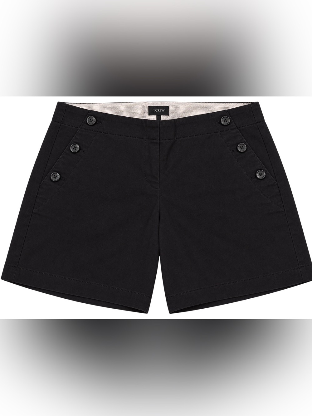 J.Crew Black Button-Detail Women's Shorts